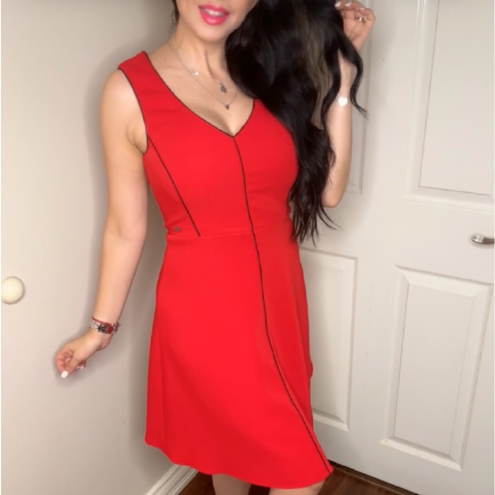 Like New- Armani Exchange Red Dress